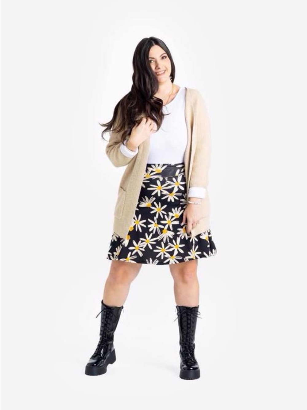 LuLaRoe Eileen Skort in Daisy Print | Size Small